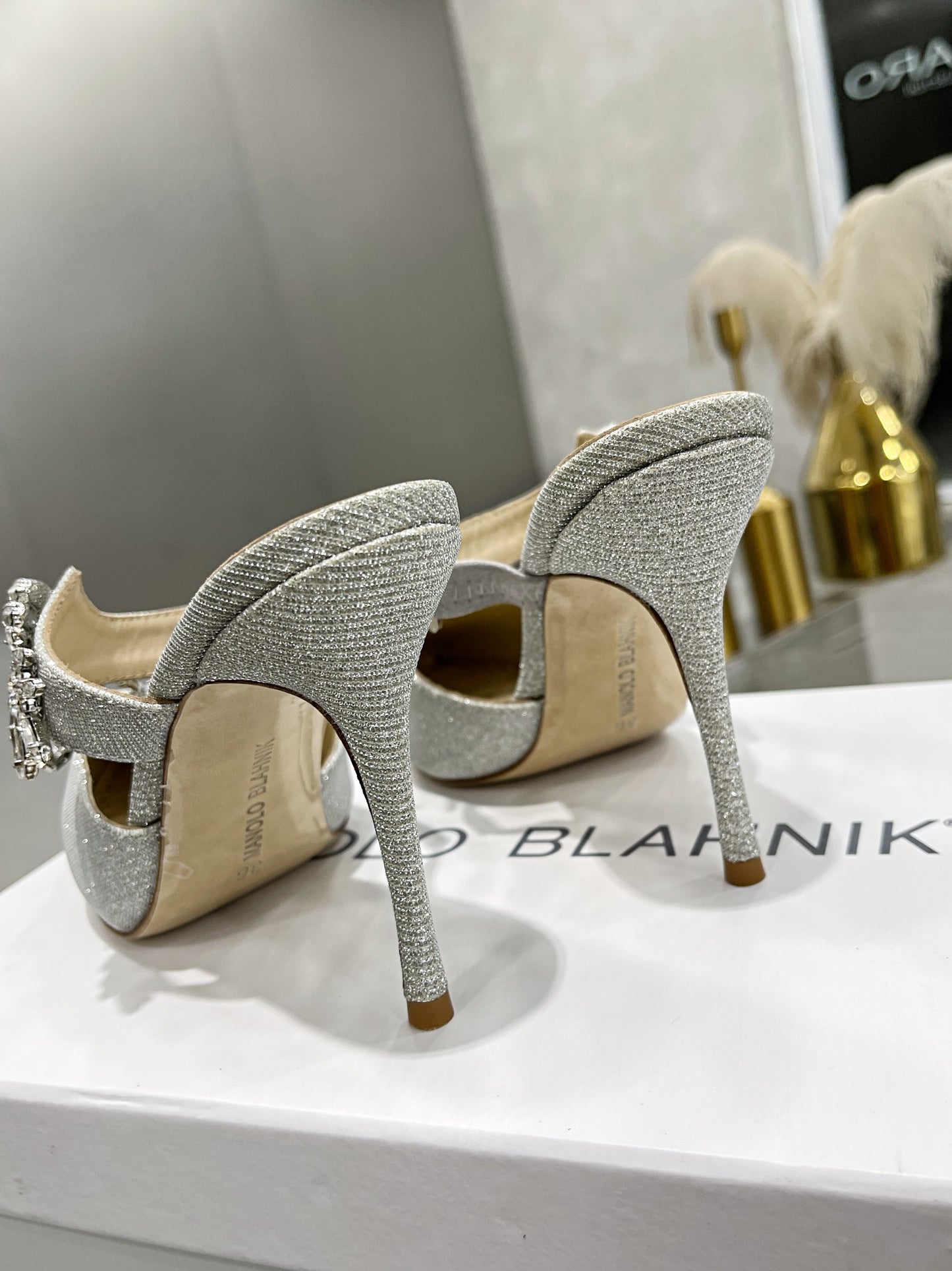 MB Heels - Silver