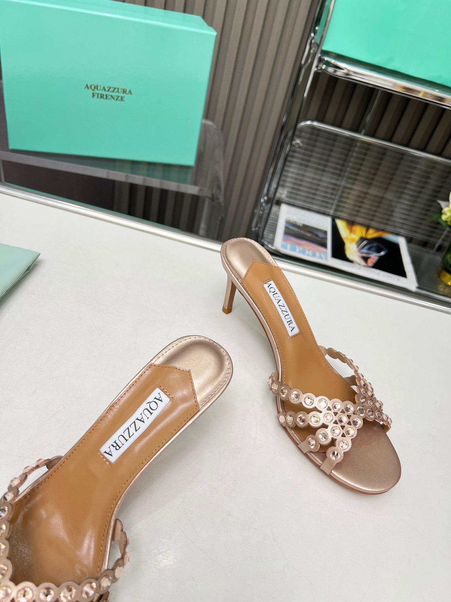 AQ Kitten Heels - Bronze